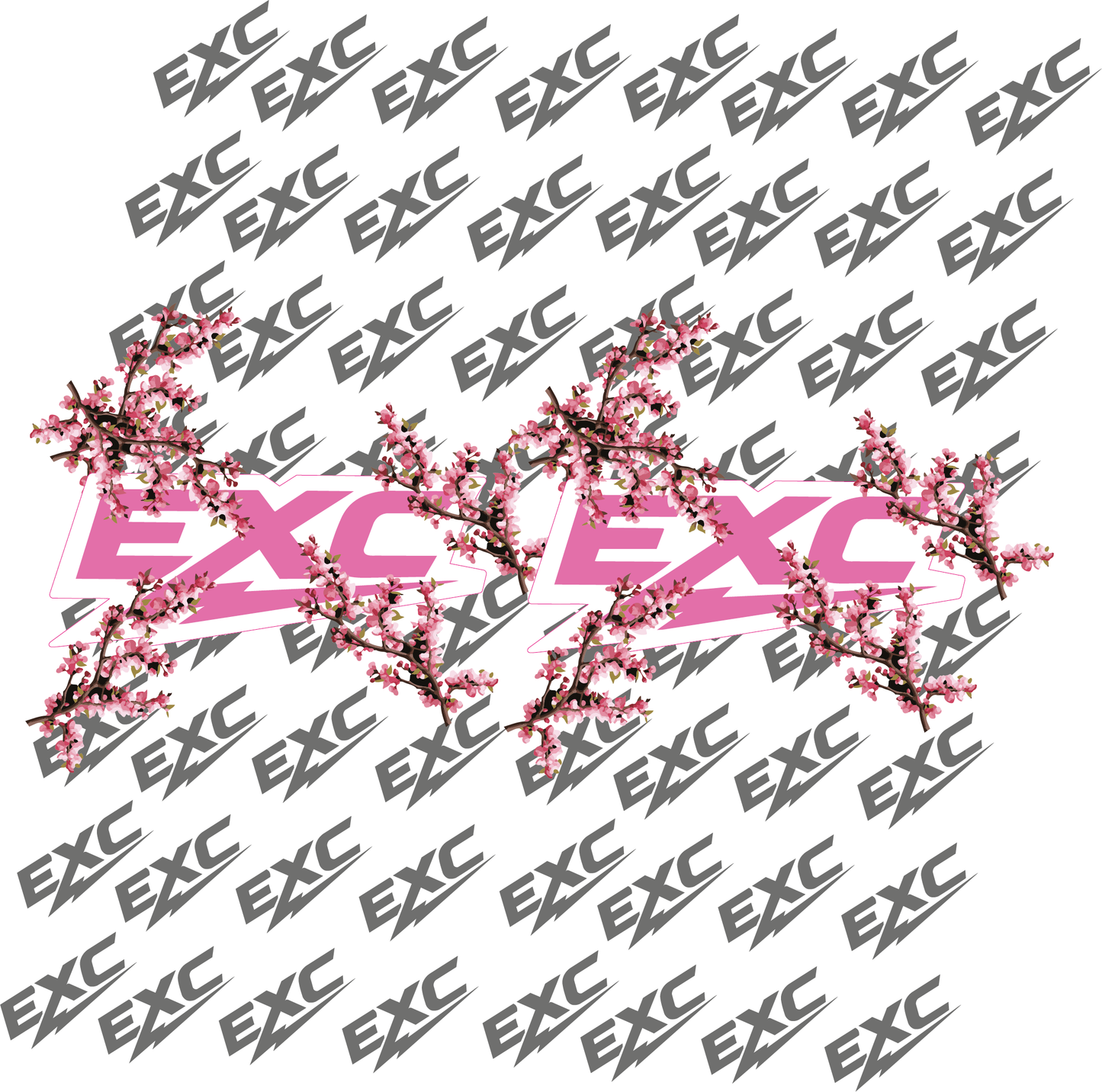 EXC Cherry Bloso, Fork Tube Decals (comes with 2)